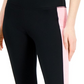 Leggings curtas femininas ID Ideology Colorblocked, pretas, tamanho pequeno
