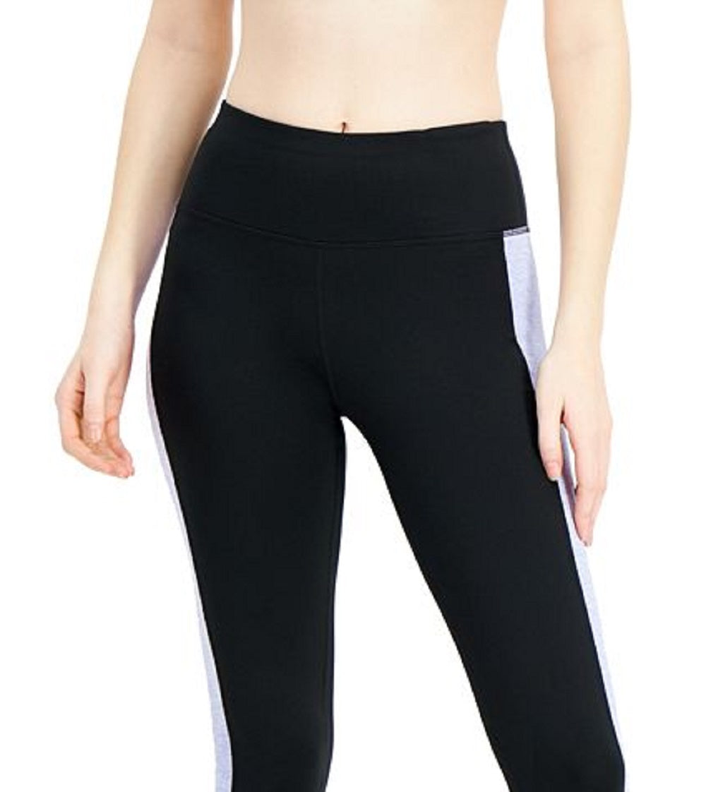 Leggings cropped femininas Ideology Colorblocked cinza tamanho pequeno