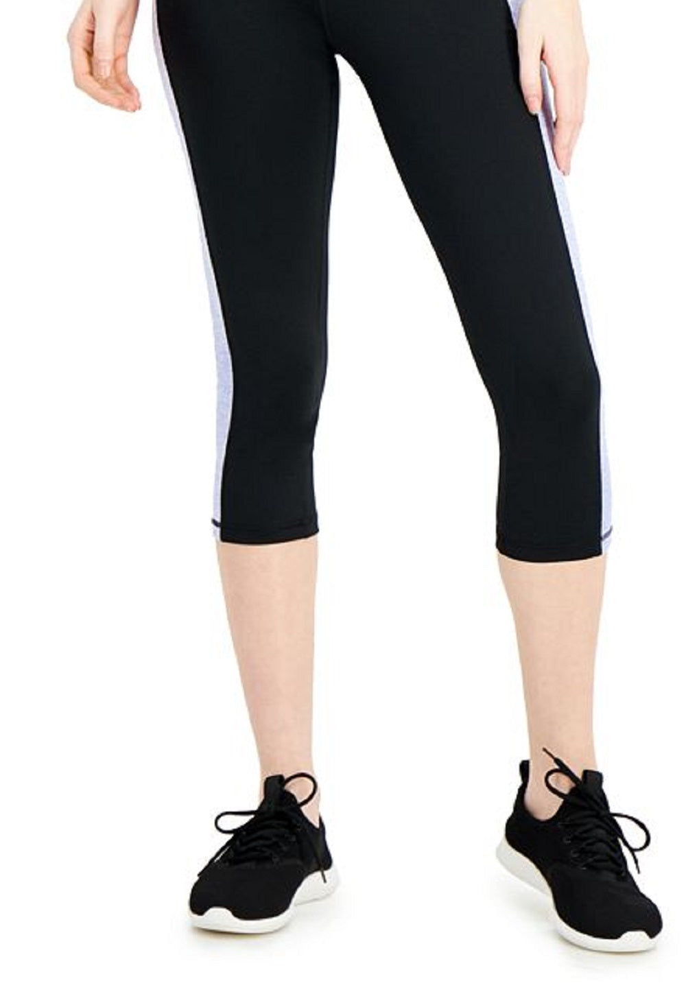Leggings cropped femininas Ideology Colorblocked cinza tamanho pequeno