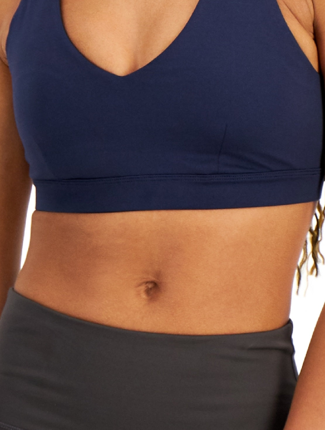 Sutiã esportivo feminino ID Ideology de baixo impacto, azul, tamanho pequeno
