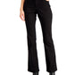 Calça jeans feminina Bootcut de cintura média da INC International Concepts, preta, tamanho 14, pequena