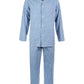 Conjunto de pijama xadrez masculino Club Room com janela pequena, azul, tamanho XX-G