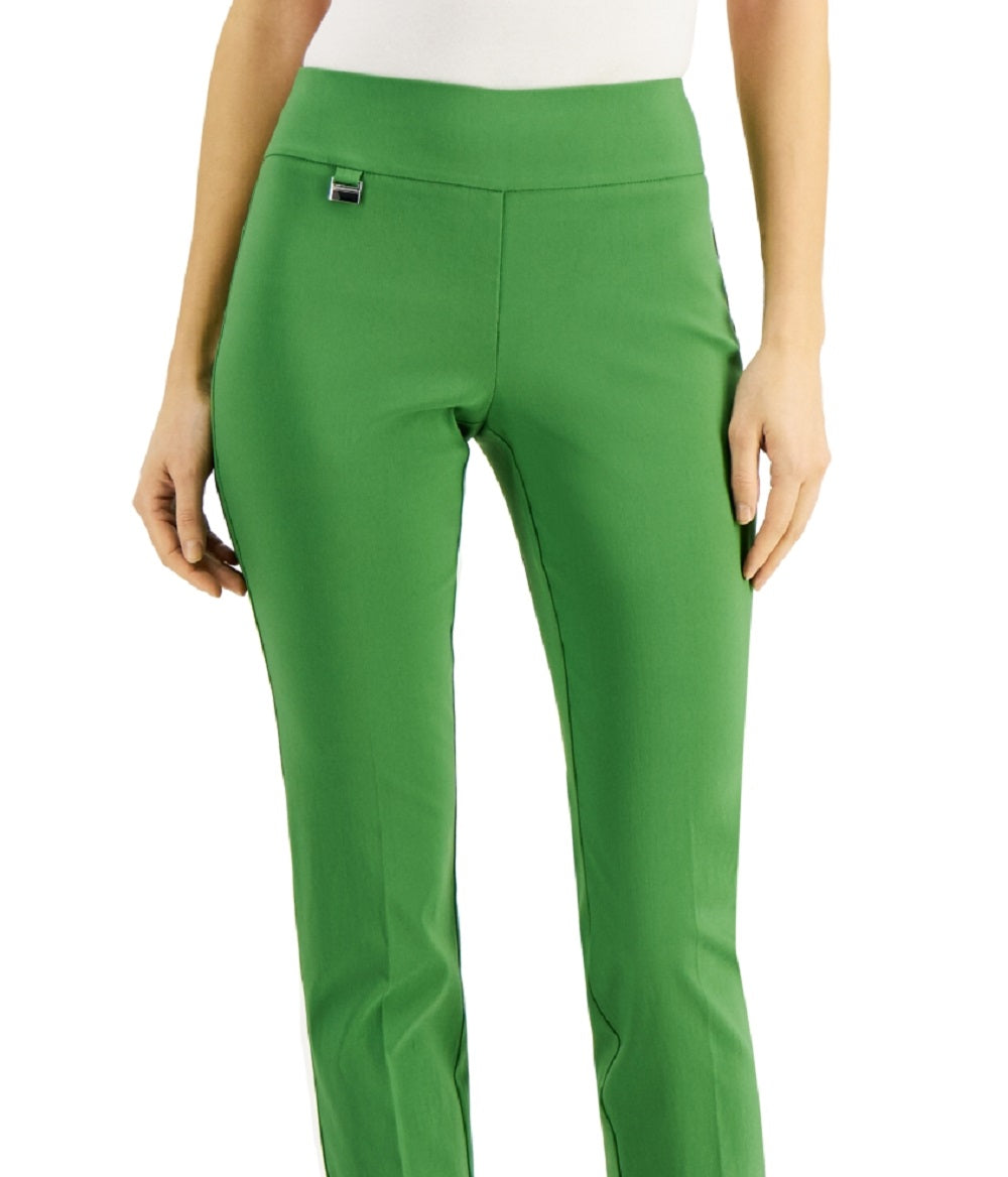 Calça skinny com controle de barriga Alfani feminina, verde, tamanho 12, pequena
