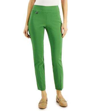 Calça skinny com controle de barriga Alfani feminina, verde, tamanho 12, pequena