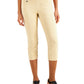 Calça Capri Essential Pull On Feminina Alfani com Controle de Barriga Marrom Tamanho 10