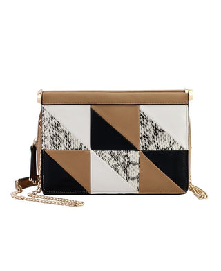 Alfani Dowel Patchwork Crossbody Multicolorido para Mulheres
