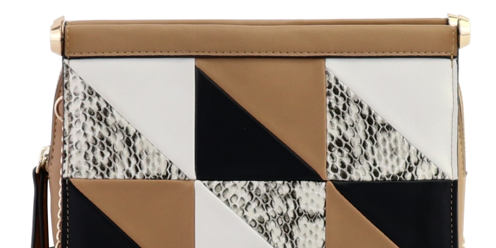 Alfani Dowel Patchwork Crossbody Multicolorido para Mulheres
