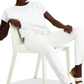 INC International Concepts Top feminino de algodão com amarração frontal e ombros de fora, branco, tamanho grande