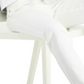 INC International Concepts Top feminino de algodão com amarração frontal e ombros de fora, branco, tamanho grande