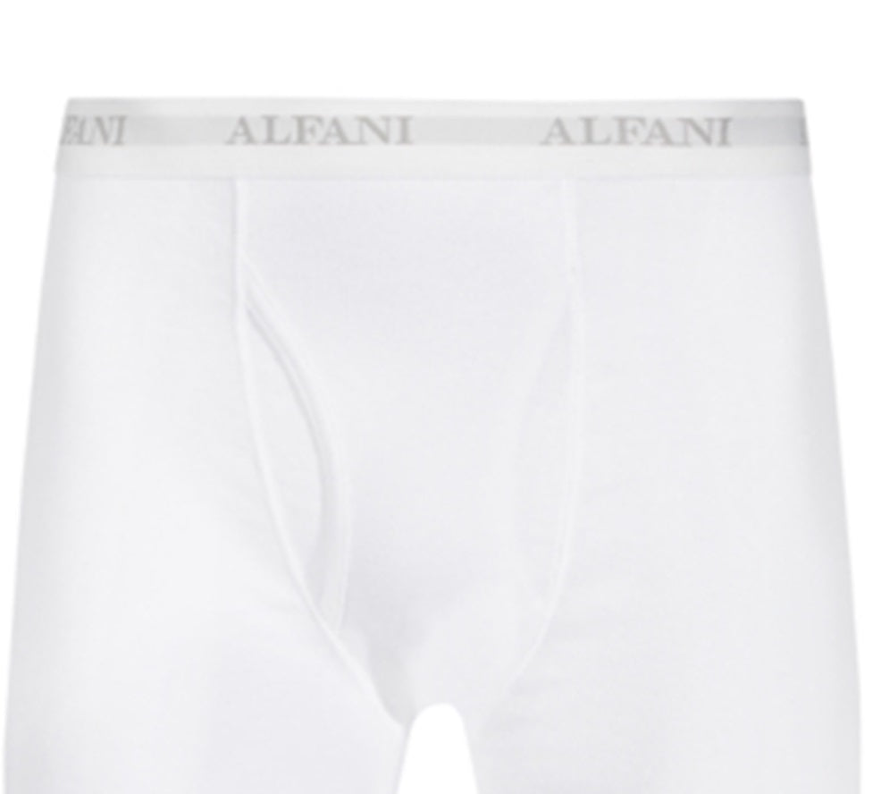 Cuecas boxer masculinas Alfani, pacote com 5, brancas, tamanho pequeno