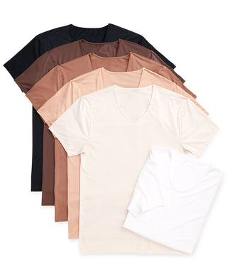 Camiseta masculina Alfani Air Mesh com decote em V, marrom, tamanho extragrande