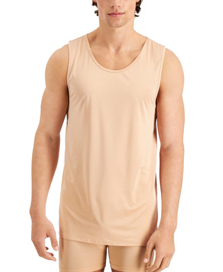 Camiseta regata masculina Alfani Air Mesh marrom tamanho X-G