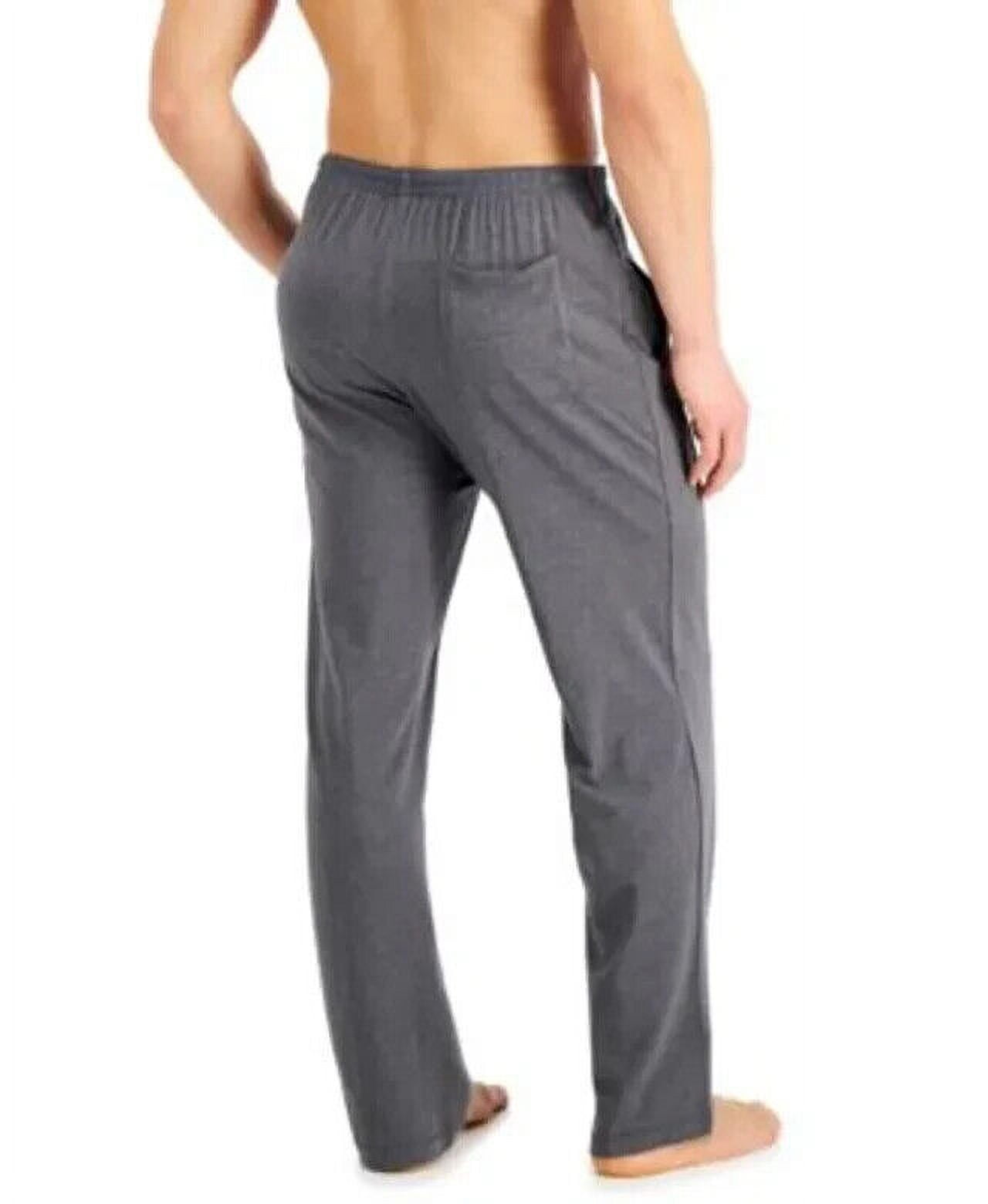 Calça de pijama de secagem rápida Alfani masculina cinza tamanho grande