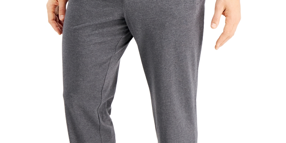 Calça de pijama de secagem rápida Alfani masculina cinza tamanho grande