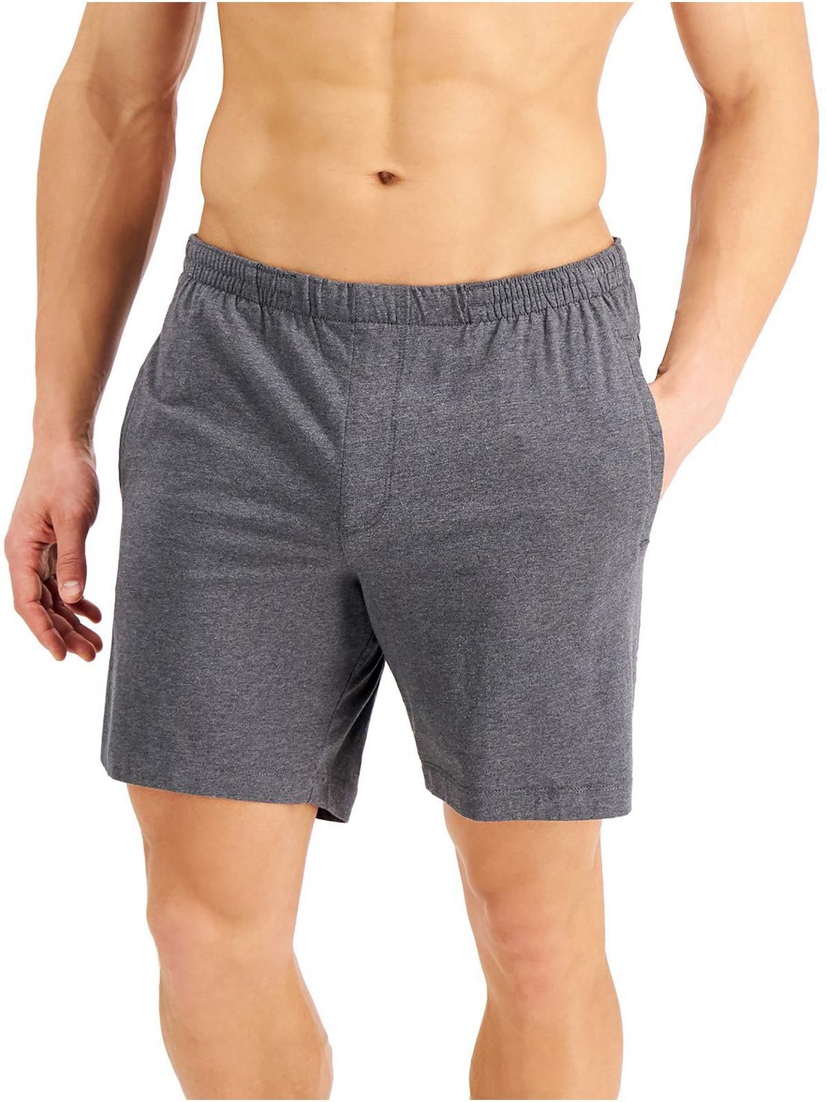 Alfani Shorts de pijama masculino de secagem rápida cinza tamanho X-G
