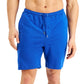 Shorts de pijama Alfani masculino com absorção de umidade, azul, tamanho pequeno