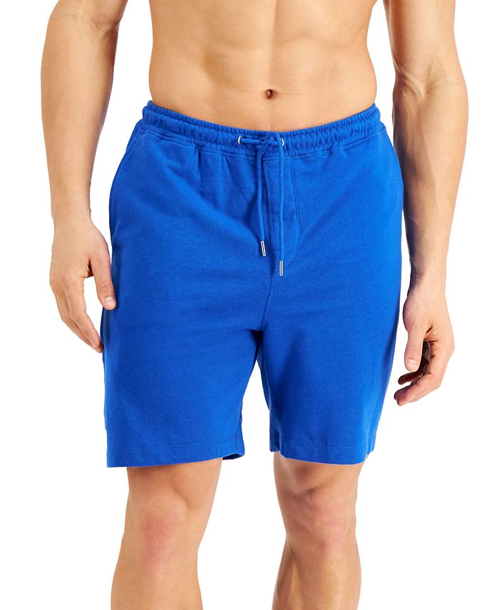 Shorts de pijama Alfani masculino com absorção de umidade, azul, tamanho pequeno