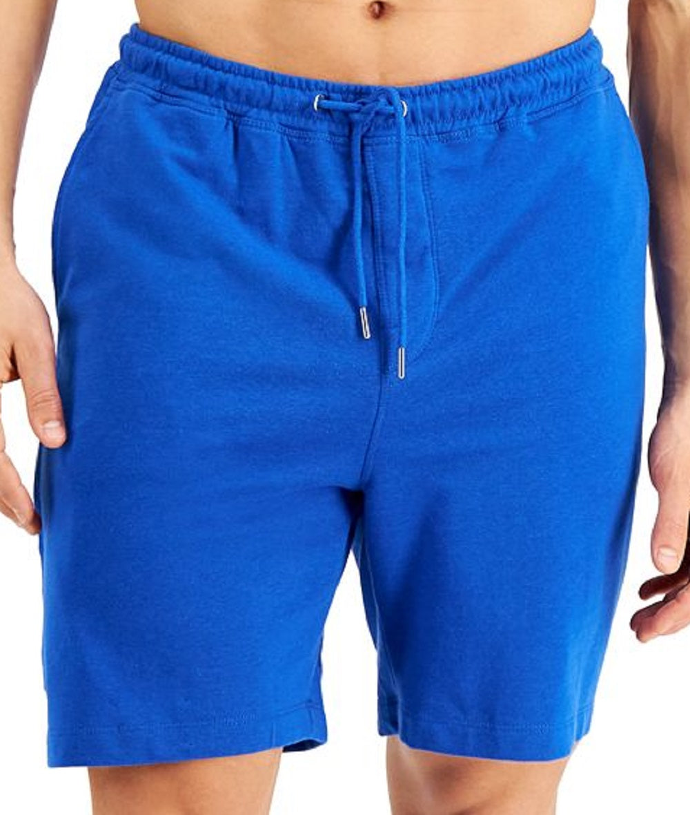 Shorts de pijama Alfani masculino com absorção de umidade, azul, tamanho pequeno
