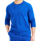 Pijama masculino Alfani Moisture Wicking, azul, tamanho X-G