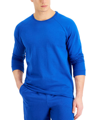 Pijama masculino Alfani Moisture Wicking, azul, tamanho X-G
