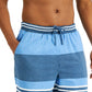 Club Room Shorts de pijama listrado Hawthorne feminino azul tamanho M