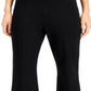 Calça Alfani Feminina Modern Lounge com Costura de Cós Alto, Preta, Tamanho 12