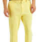 Calça elástica masculina Club Room Four Way Stretch amarela tamanho 36x30
