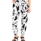 Calça jogger feminina estampada INC International Concepts, branca, tamanho X-Large