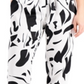 Calça jogger feminina estampada INC International Concepts, branca, tamanho X-Large
