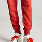 Calça de moletom masculina Sun + Stone Garment Washed Fleece, vermelha, tamanho grande