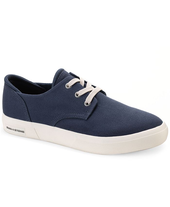 Tênis masculino Sun + Stone Kiva com cadarço, azul, tamanho 11 M