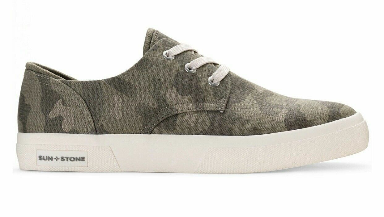 Tênis masculino Sun + Stone Kiva com cadarço Core, verde, tamanho 8 M