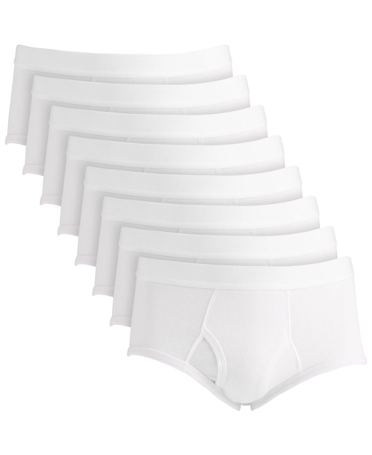 Cuecas Masculinas Club Room - Pacote com 8 unidades - Brancas - Tamanho Médio