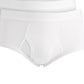 Cuecas masculinas Club Room, pacote com 8, tamanho grande, brancas