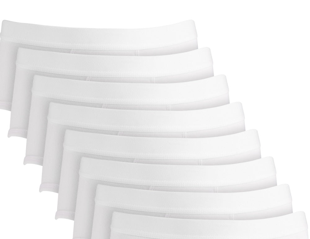 Cuecas masculinas Club Room, pacote com 8, tamanho grande, brancas