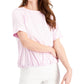 Top de cetim frontal feminino Alfani roxo tamanho extragrande