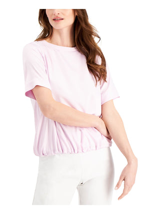 Top de cetim frontal feminino Alfani roxo tamanho extragrande