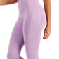 ID Ideology Leggings femininas de cintura alta com bolso lateral e comprimento 7/8, roxas, tamanho pequeno