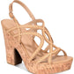 Sandálias femininas Sun + Stone Nadiya, marrom, tamanho 6,5 M