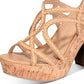 Sandálias femininas Sun + Stone Nadiya, marrom, tamanho 6,5 M