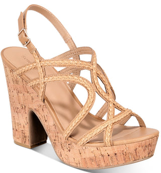 Sandálias femininas Sun + Stone Nadiya, marrom, tamanho 7 M