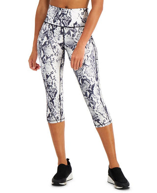 Ideology Women's Stretch Moisture Wicking Pocketed Compression Active Wear High Waist Leggings White Size XX-Large