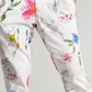 Calças afuniladas florais slim fit masculinas da INC International Concepts, tamanho XX-G, brancas