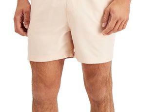 INC International Concepts Calção de banho masculino regular fit secagem rápida cor sólida 5 rosa tamanho extragrande