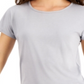 Camiseta feminina com decote redondo ID Ideology, cinza, tamanho pequeno