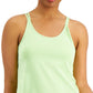 ID Ideology Regata feminina lisa com alças, verde, tamanho X-S