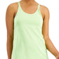 ID Ideology Regata feminina lisa com alças, verde, tamanho P