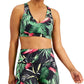 Sutiã esportivo feminino Ideology Intimates com bojo removível, preto, tamanho X-G