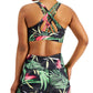 Sutiã esportivo feminino Ideology Intimates com bojo removível, preto, tamanho X-G