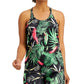 ID Ideology Regata feminina com alças finas e decote redondo, roupa esportiva, preta, tamanho X-S